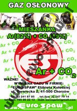 Gaz osłonowy MIX Argon+Co2 - 8l (wymiana na miejscu)