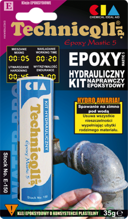 Kit hydrauliczny epoksydowy 35g, TECHNICQLL, E-150