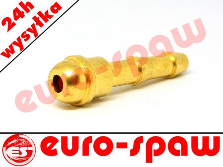 Króciec wylotowy 6,3mm do nakrętki 3/8" 