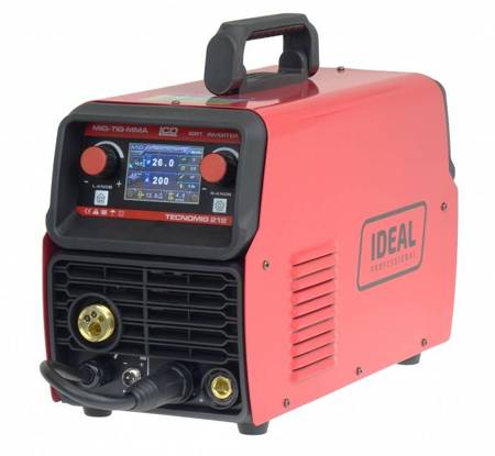 Półautomat spawalniczy Ideal Tecno Mig 212 LCD SYNERGIC VRD ALU (200A/230V)