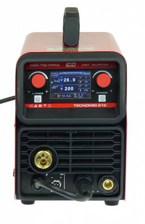 Półautomat spawalniczy Ideal Tecno Mig 212 LCD SYNERGIC VRD ALU (200A/230V)