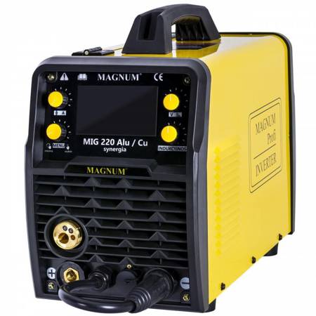 Półautomat spawalniczy Magnum MIG 220 ALU/CU SYNERGIA LCD (200A/230V) 