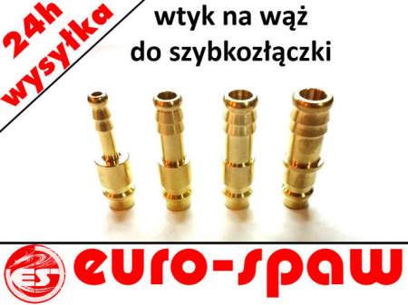 Wtyk do szybkozłączki na wąż 6mm