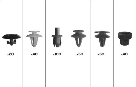 Zestaw spinek samochodowych do Opel, 300szt, Neo Tools 11-952