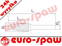 Frez trzpieniowy łukowo kulisty Ø6, F1020 /CB TiN