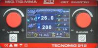 Półautomat spawalniczy Ideal Tecno Mig 212 LCD SYNERGIC VRD ALU (200A/230V)